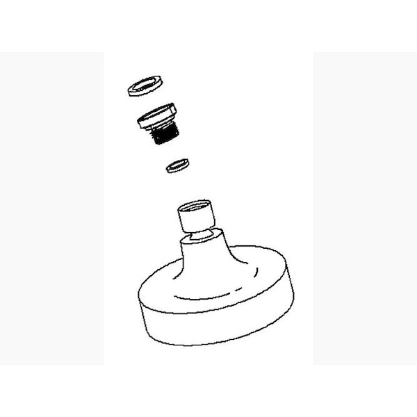 Kohler Showerhead/Arm Adapter Kit 1153444CP Zoro